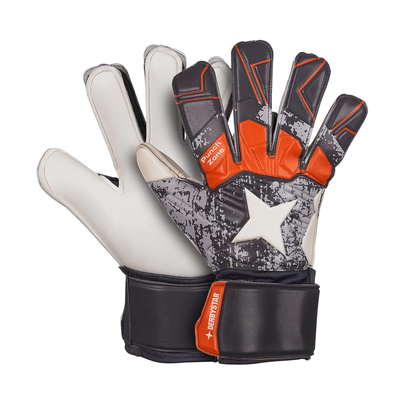 Derbystar Torwarthandschuhe Attack XP17 Grau/orange - 2576