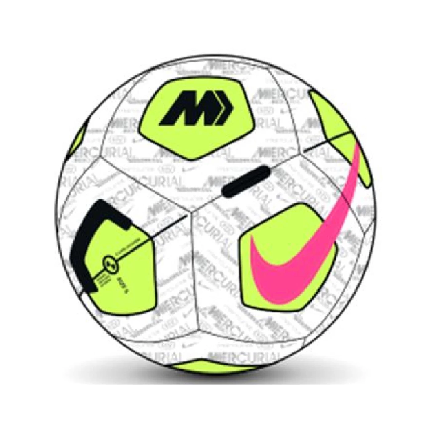 Nike Mercurial Fade Trainingsball - FJ1404-100